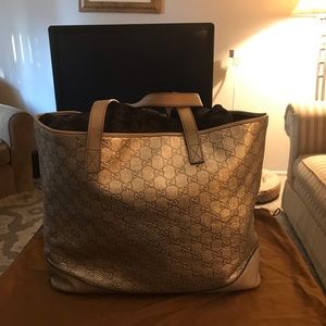 Gucci Guccissima tote in Silver